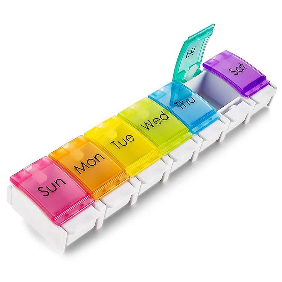 7-Day Weekly Travel Pill Organizer DailySale