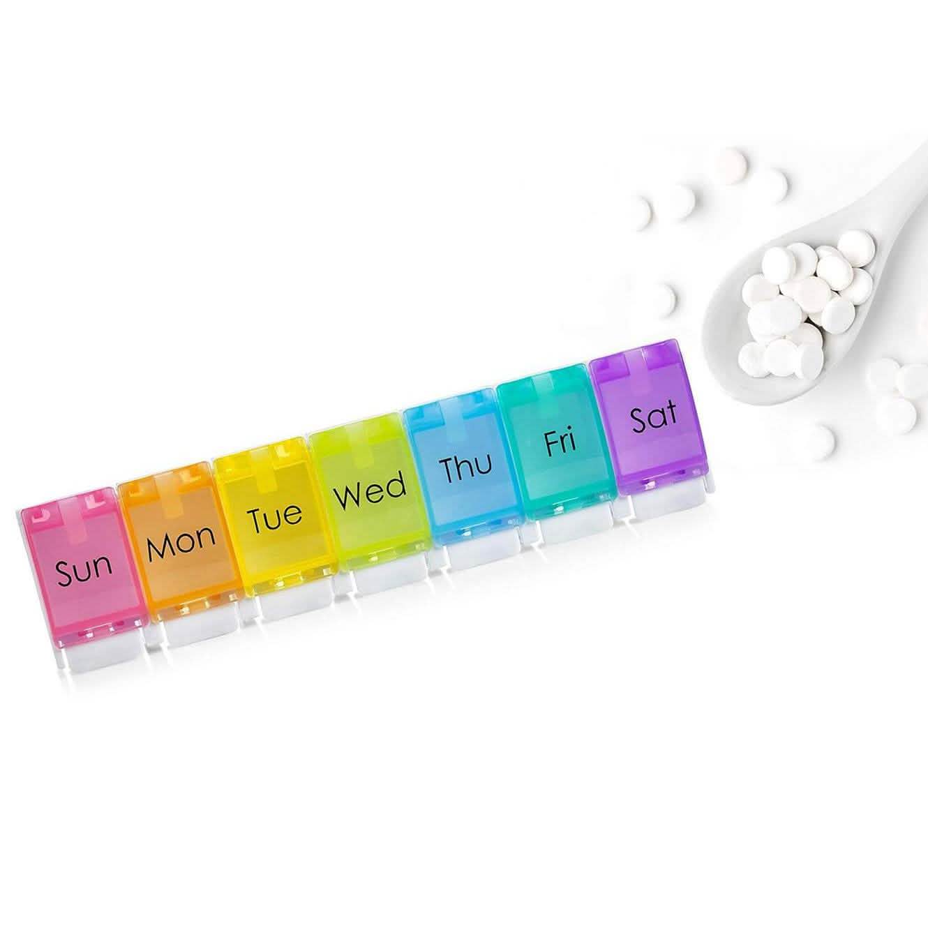 7-Day Weekly Travel Pill Organizer DailySale