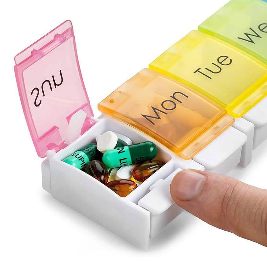 7-Day Weekly Travel Pill Organizer DailySale