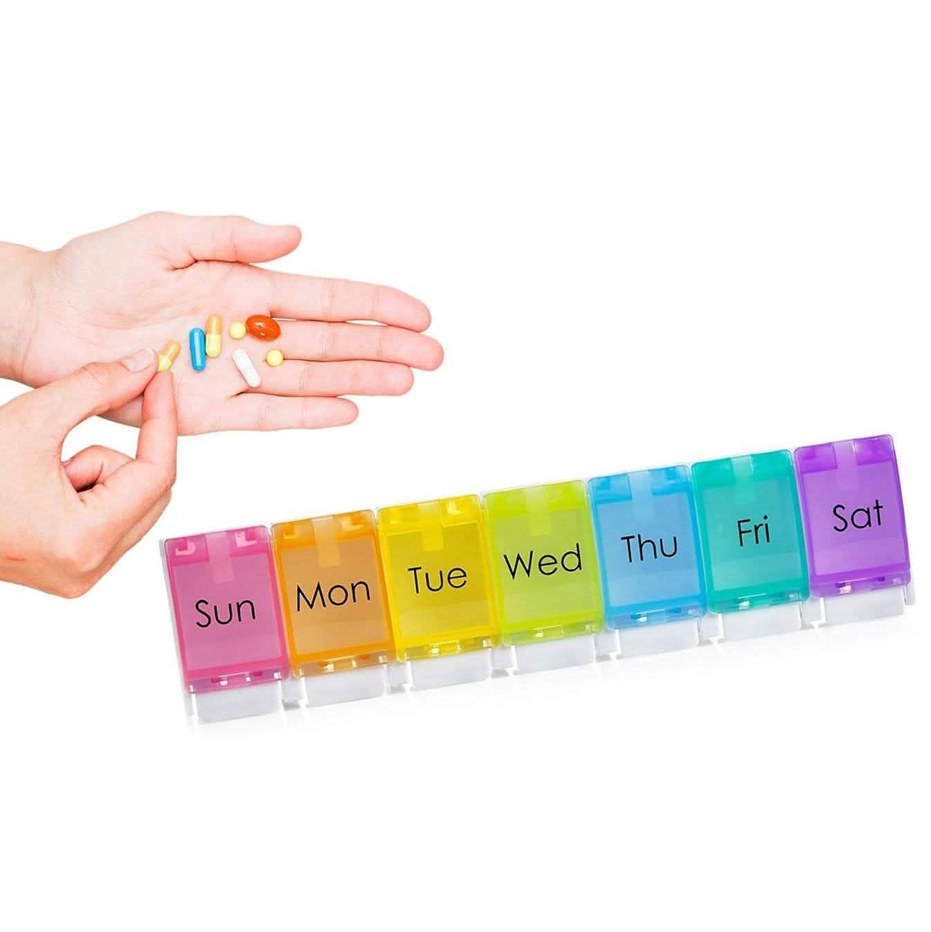 7-Day Weekly Travel Pill Organizer DailySale