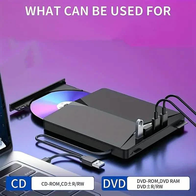 7-In-1 Portable External CD/DVD Drive DailySale