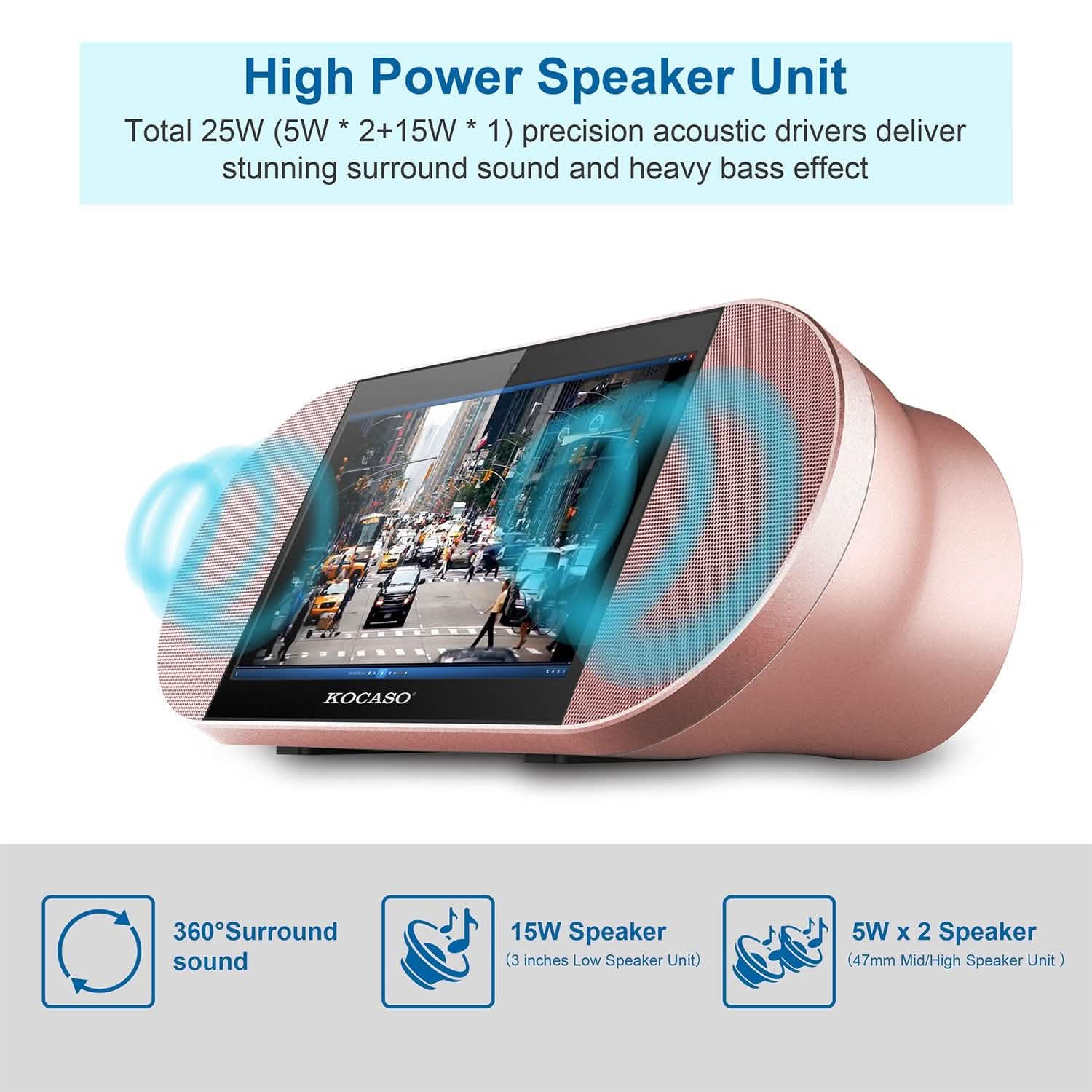 7-Inch Touch Screen Android Tablet PC with Wireless Speaker DailySale