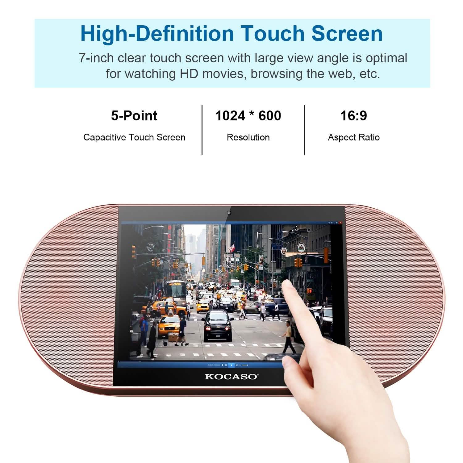 7-Inch Touch Screen Android Tablet PC with Wireless Speaker DailySale