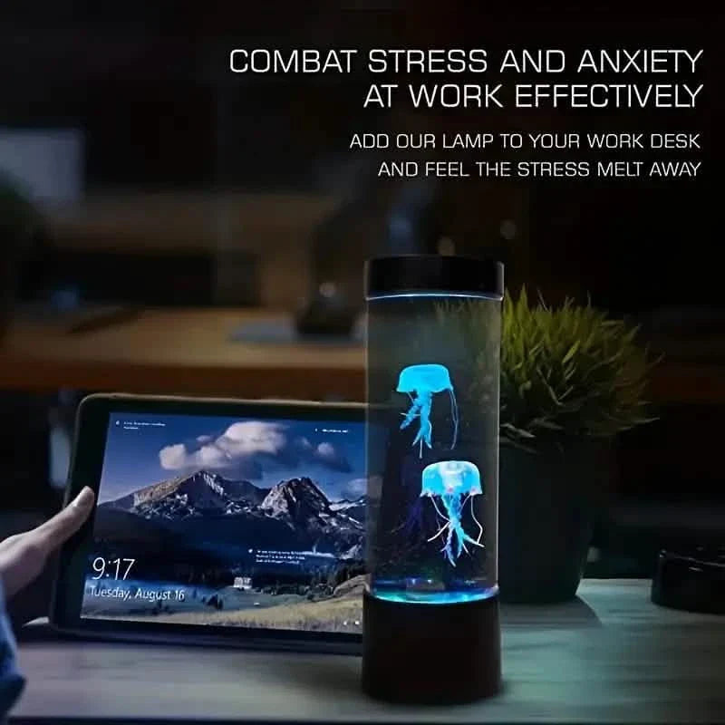 7" Jellyfish Lava Lamp Aquarium - Vibrant LED Lighting with 7 Dynamic Color Changing Settings DailySale