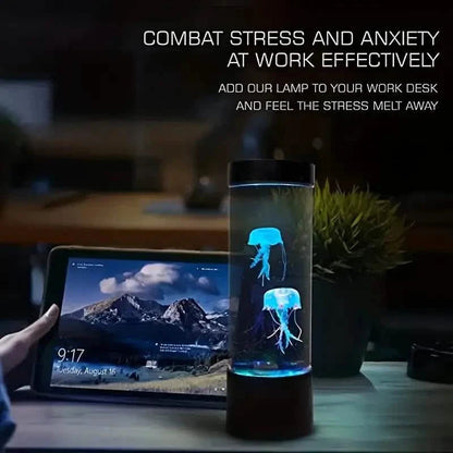 7" Jellyfish Lava Lamp Aquarium - Vibrant LED Lighting with 7 Dynamic Color Changing Settings DailySale
