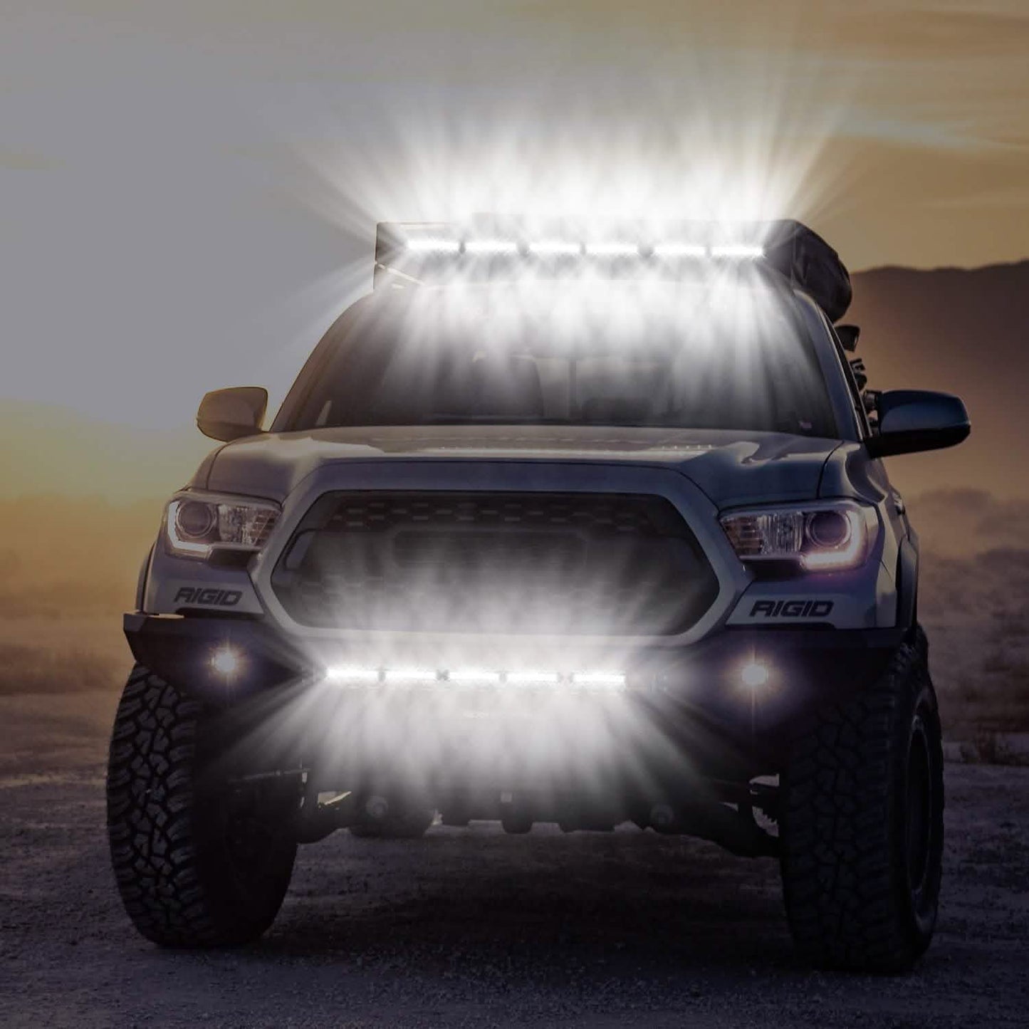 7" LED Light Bar Single Row Offroad Spot Lights DailySale