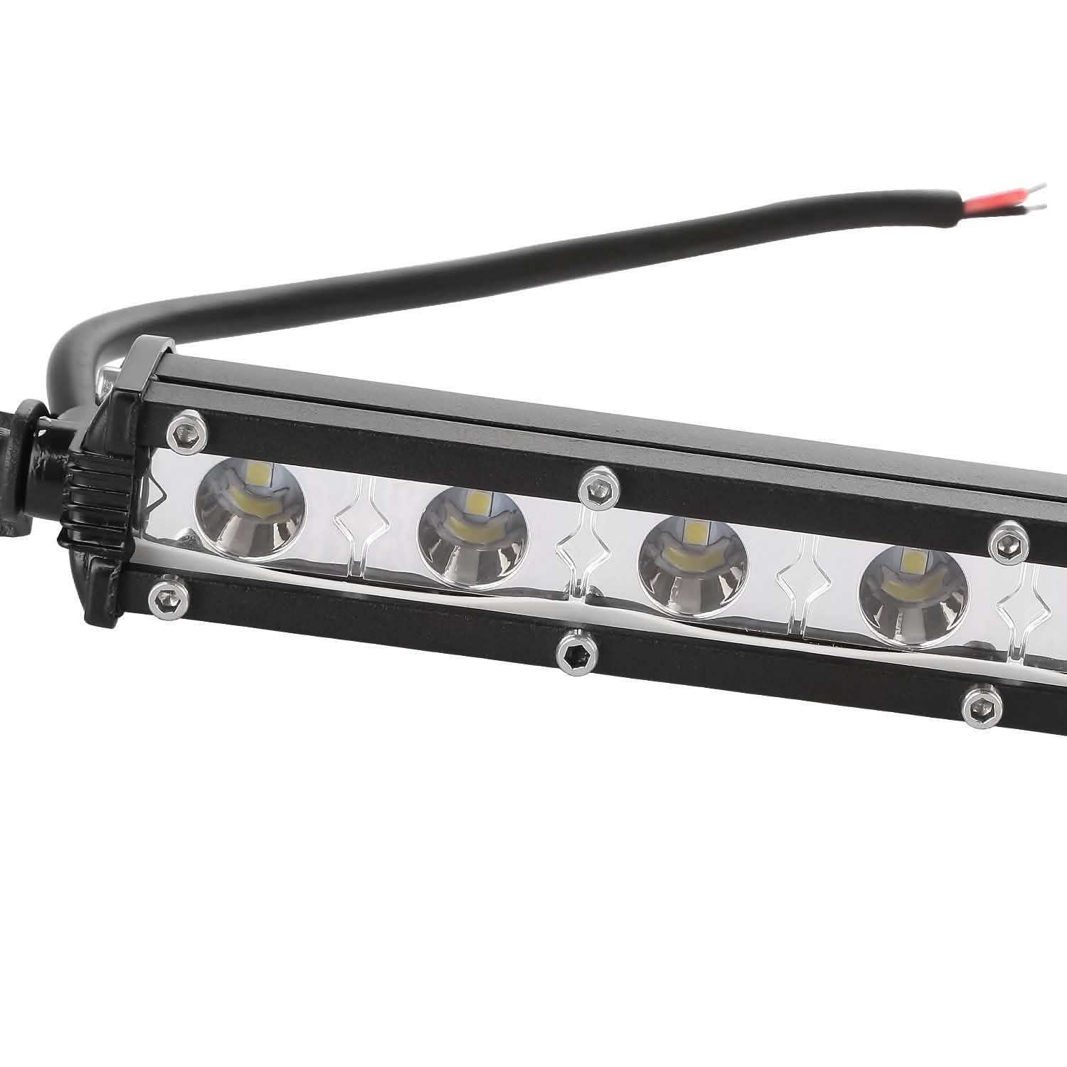 7" LED Light Bar Single Row Offroad Spot Lights DailySale