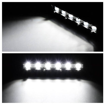 7" LED Light Bar Single Row Offroad Spot Lights DailySale