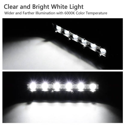 7" LED Light Bar Single Row Offroad Spot Lights DailySale