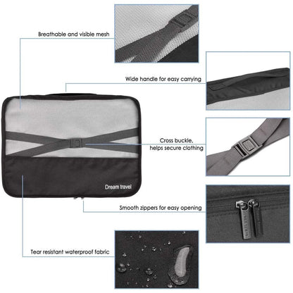 7-Pack: FITNATE Travel Storage Bag Breathable, Lightweight and Durable DailySale