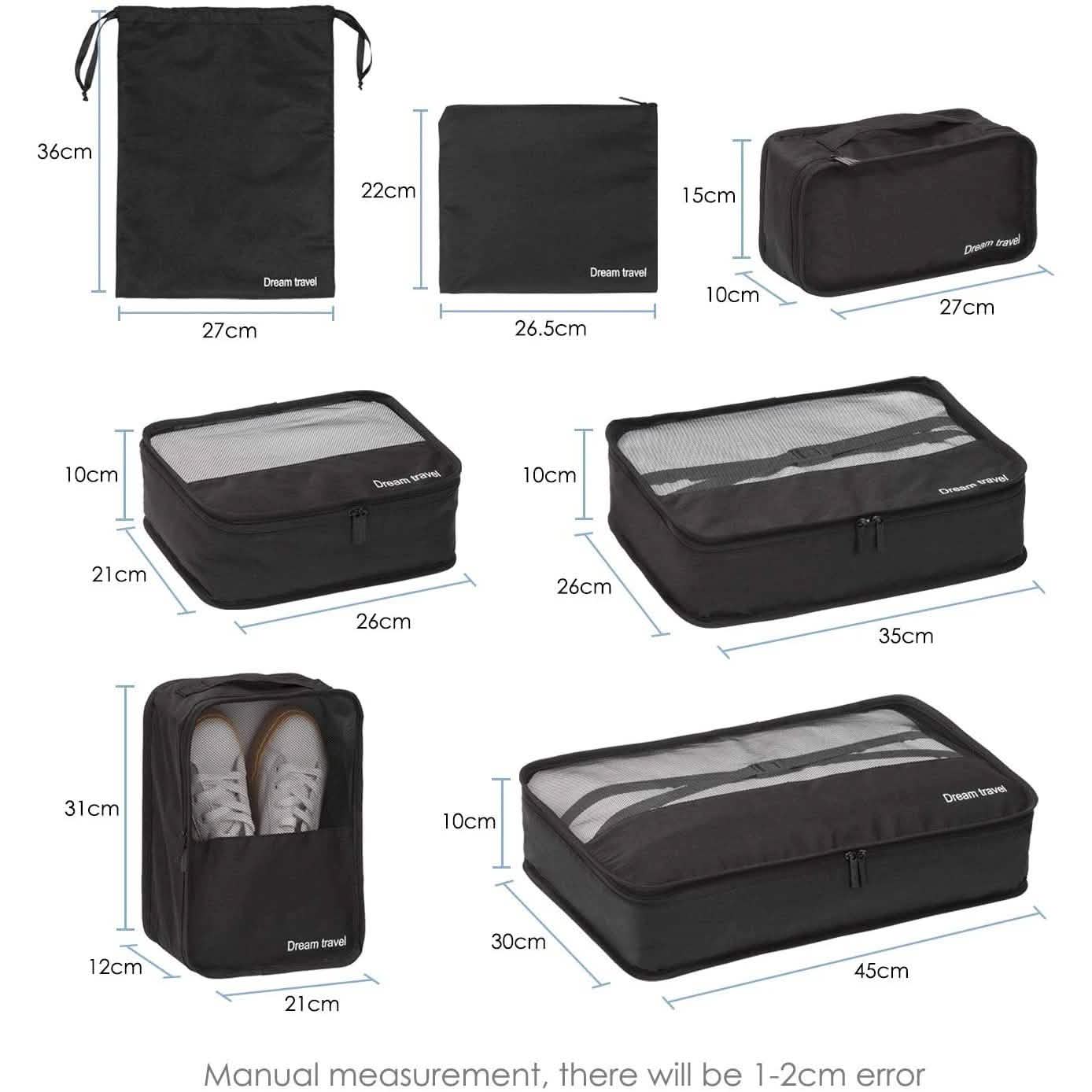 7-Pack: FITNATE Travel Storage Bag Breathable, Lightweight and Durable DailySale
