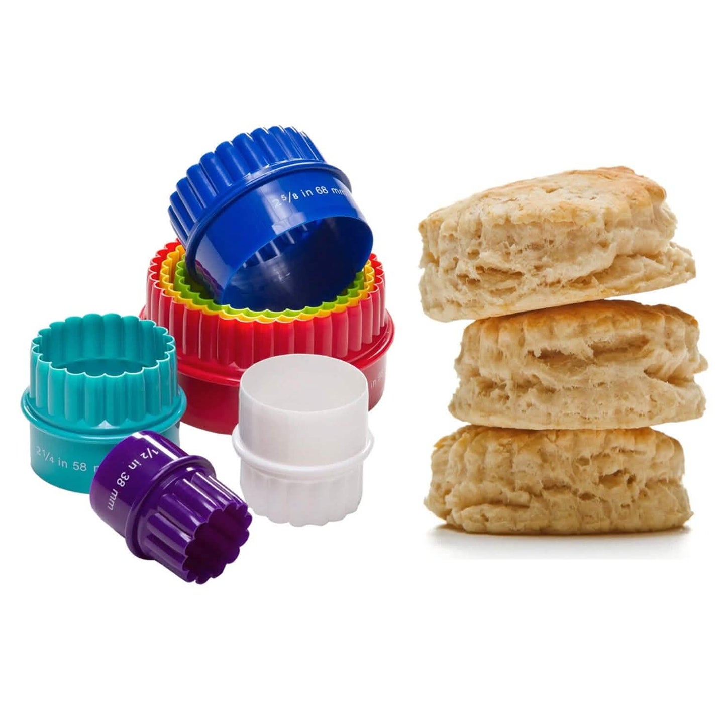 7-Pack: Premium Quality Two-Sided Biscuit Cutter Set For Cookies And Fondant Cakes DailySale