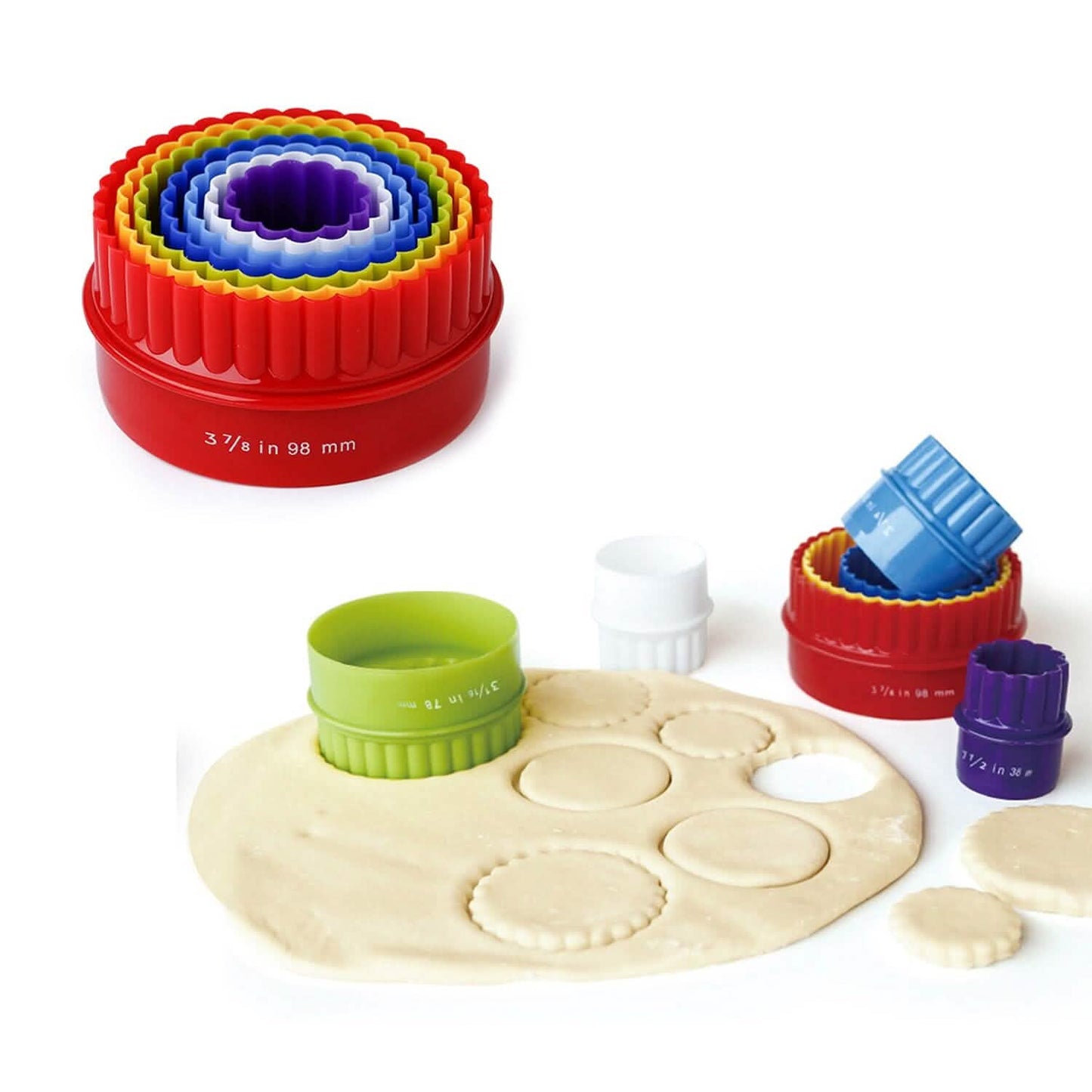 7-Pack: Premium Quality Two-Sided Biscuit Cutter Set For Cookies And Fondant Cakes DailySale