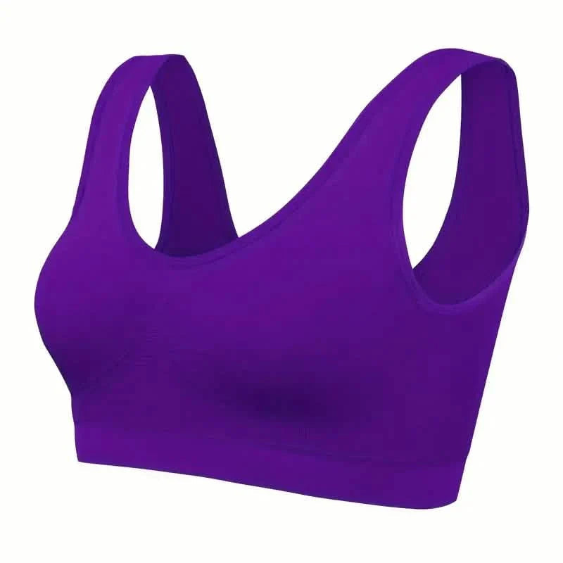 7-Pack: Solid Seamless Bra, Comfy Breathable Sporty Bra for Women's Lingerie & Underwear DailySale