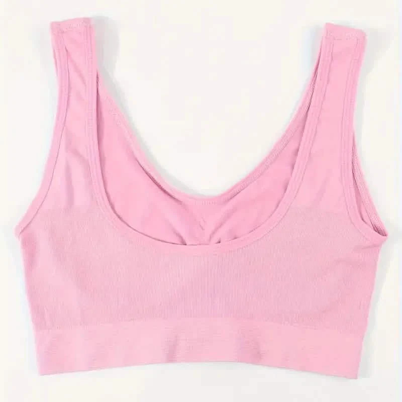 7-Pack: Solid Seamless Bra, Comfy Breathable Sporty Bra for Women's Lingerie & Underwear DailySale