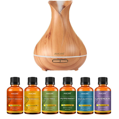 7-Pack: Ultrasonic Diffuser With Essential Oil DailySale