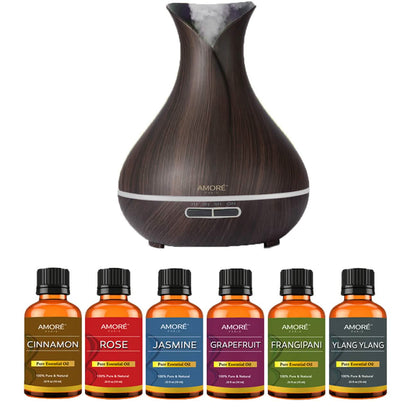 7-Pack: Ultrasonic Diffuser With Essential Oil DailySale
