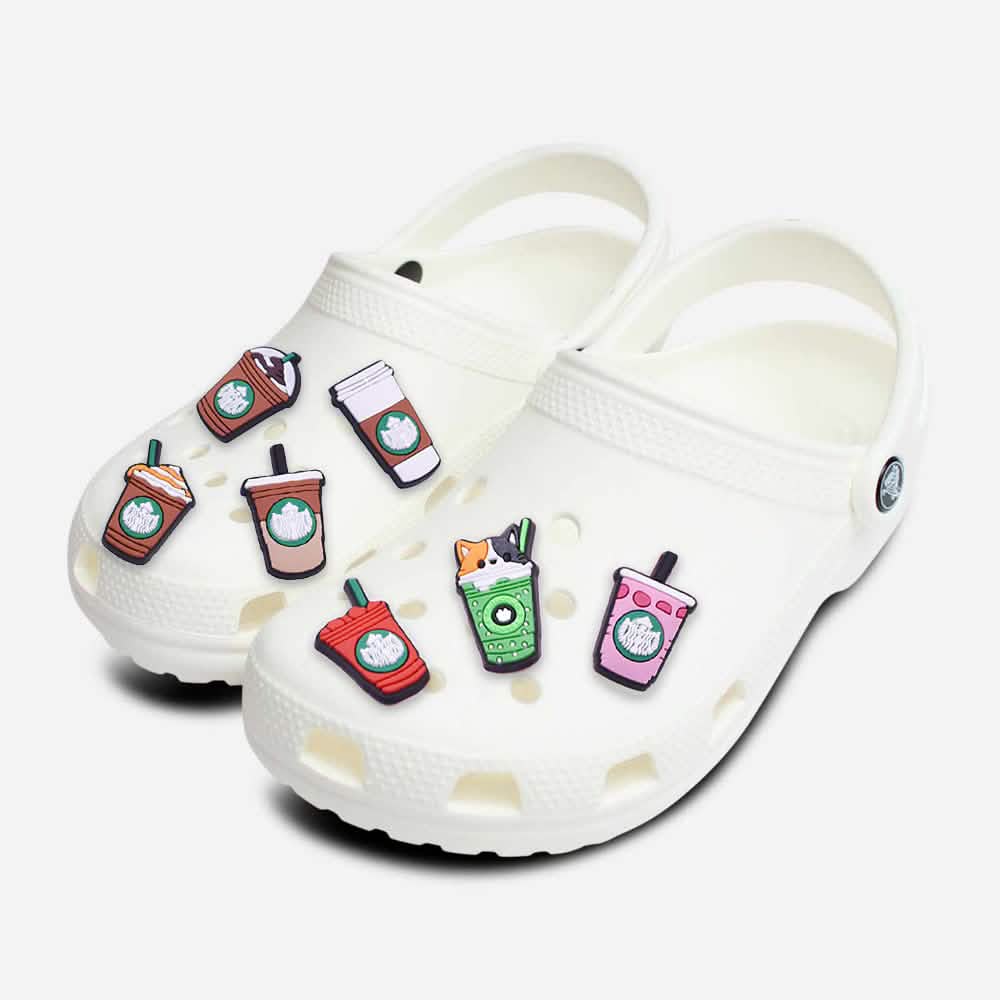 7-Piece: Frappucino Croc Shoe Charms Set DailySale