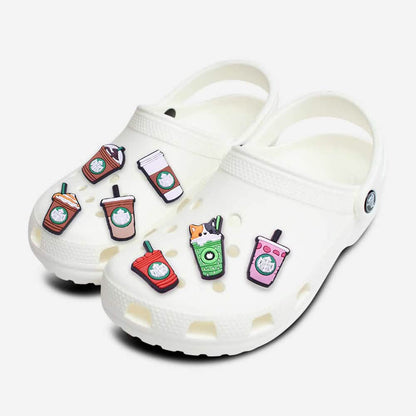 7-Piece: Frappucino Croc Shoe Charms Set DailySale