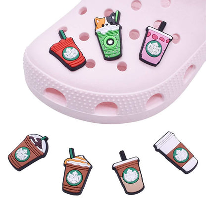 7-Piece: Frappucino Croc Shoe Charms Set DailySale