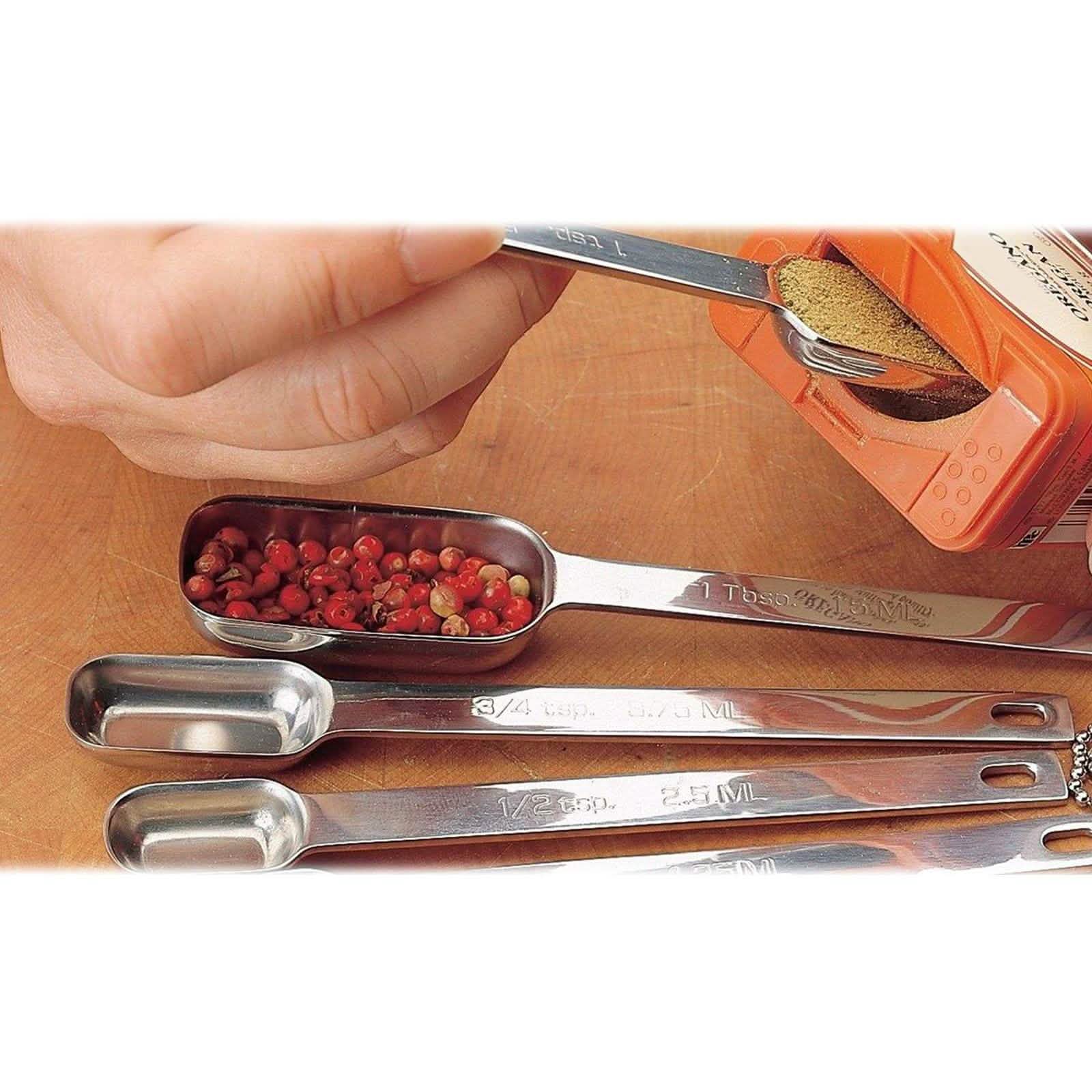 7-Piece: Heavy Duty Stainless Steel Metal Measuring Spoons DailySale