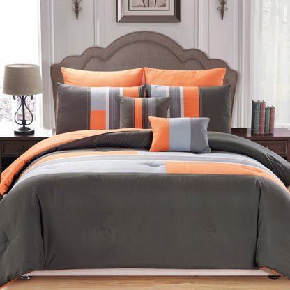 7-Piece: Luxury Bordered Queen Comforter Set DailySale