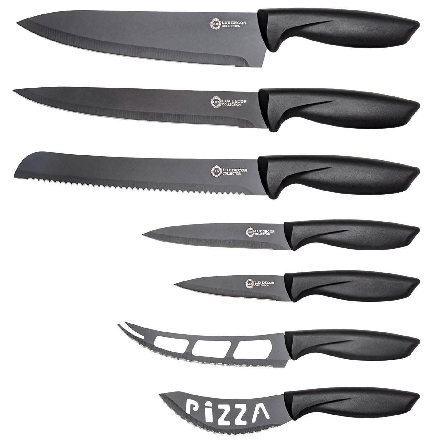 7-Piece Set: Chef Knife, Bread, Carving, Utility, Pairing, Cheese, Pizza DailySale