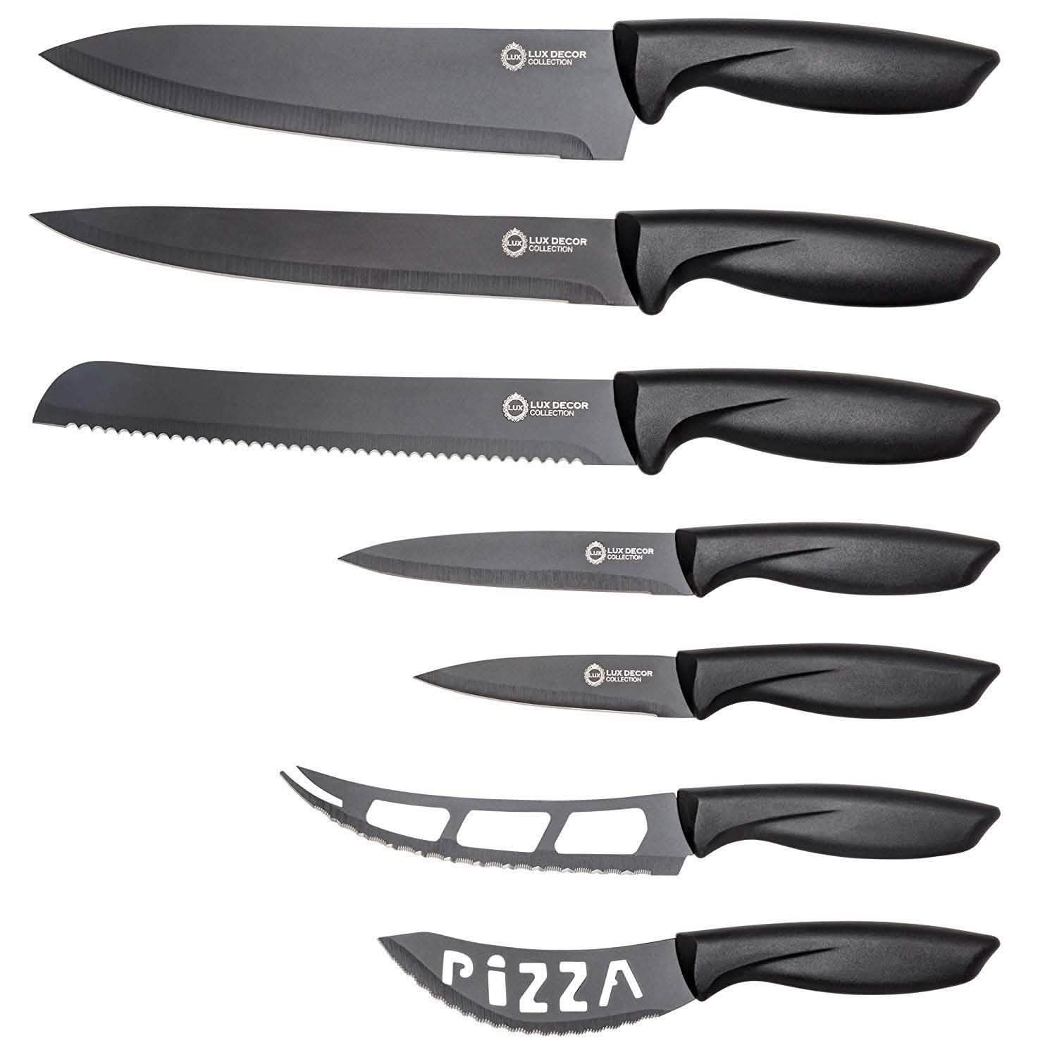 7-Piece Set: Chef Knife, Bread, Carving, Utility, Pairing, Cheese, Pizza DailySale