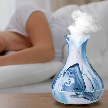 7-Piece Set: Hydro Dipped Ultrasonic Aromatherapy Diffuser With Essential Oil Gift Set DailySale