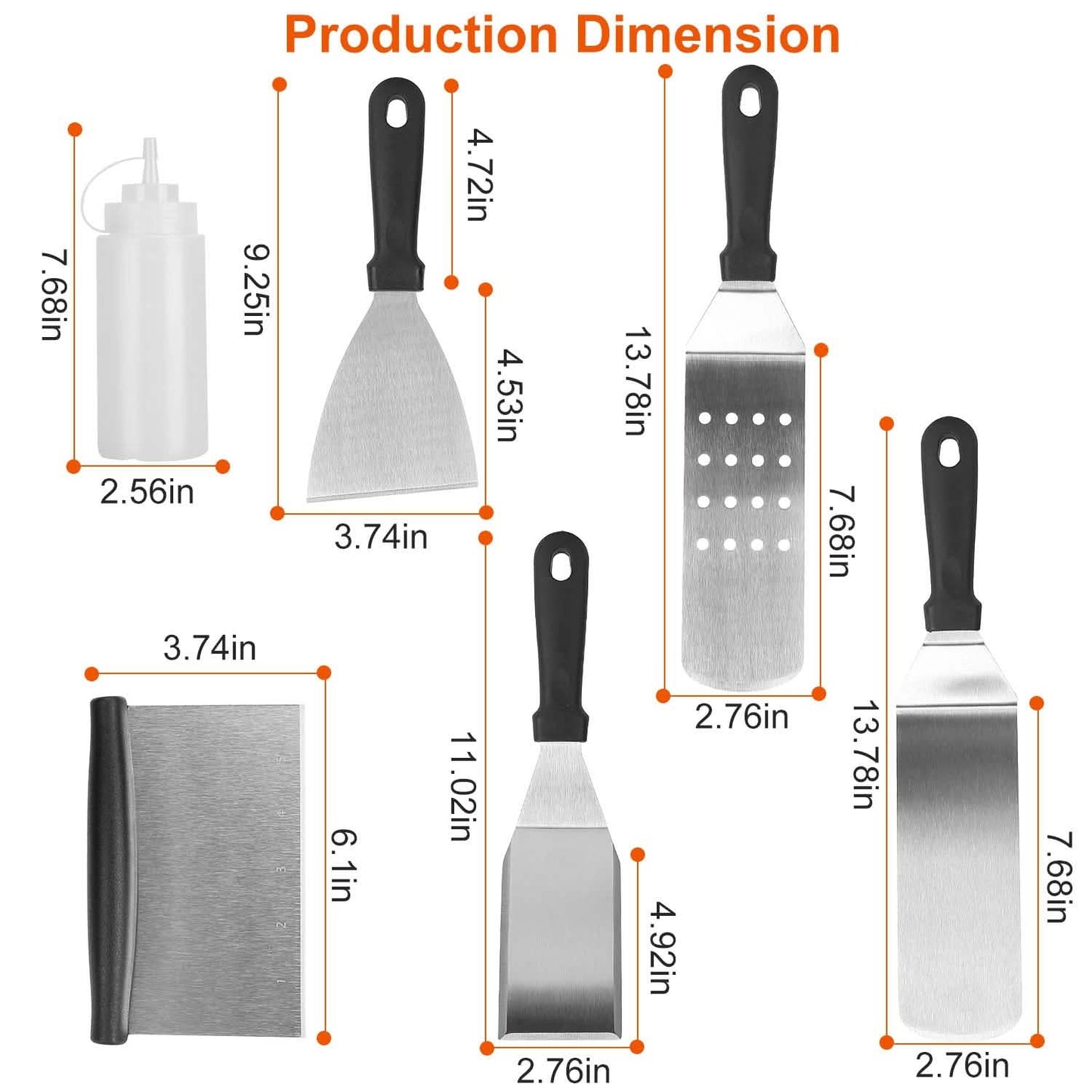 7-Piece Set: Stainless Steel BBQ Grilling Utensil Tools DailySale