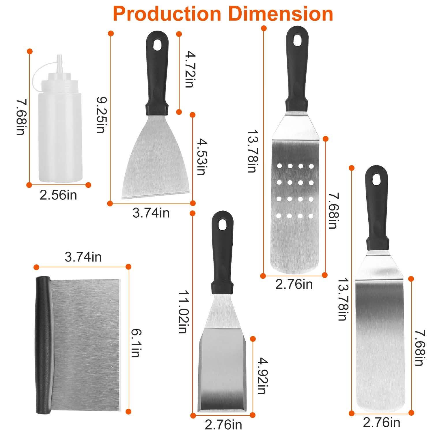 7-Piece Set: Stainless Steel BBQ Grilling Utensil Tools DailySale