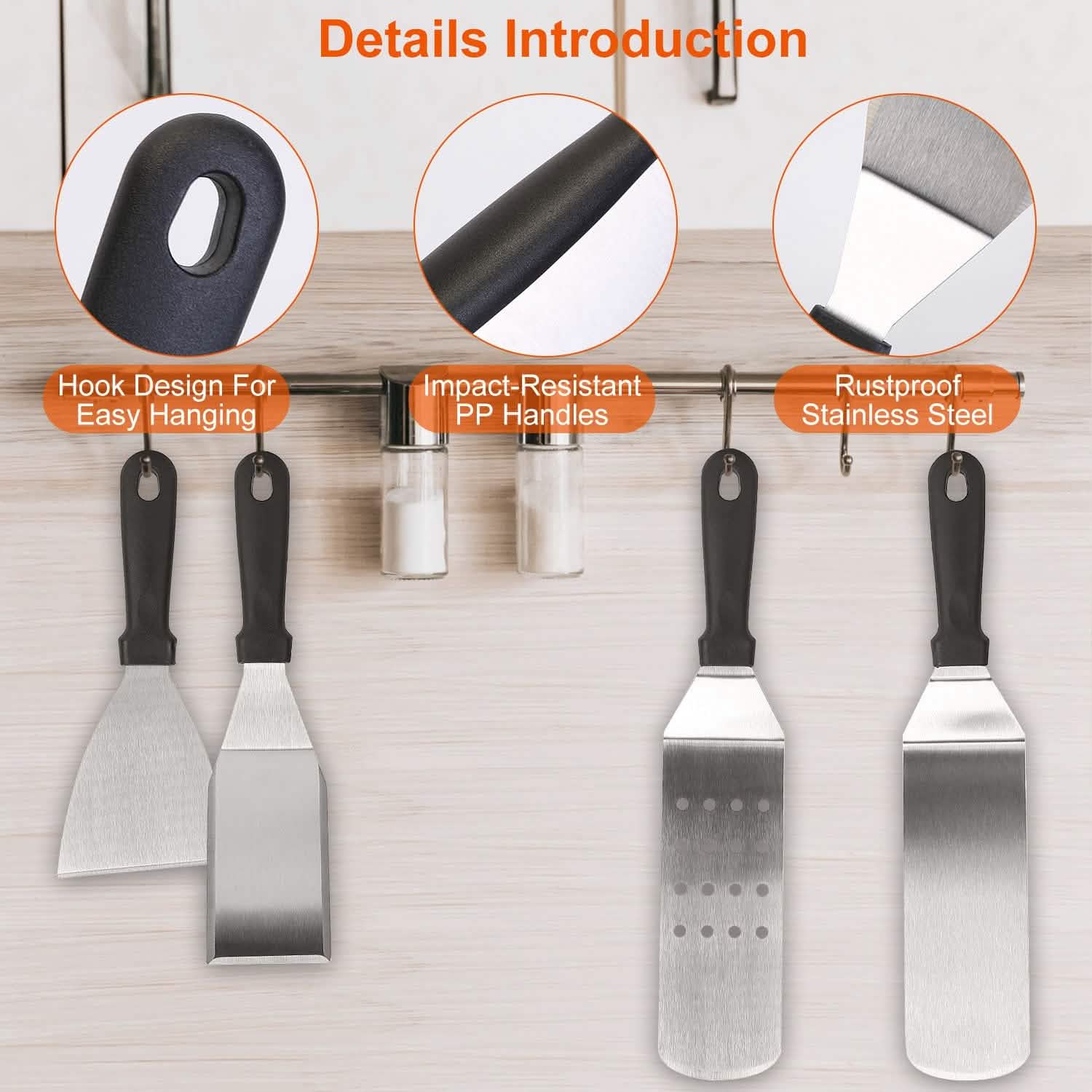 7-Piece Set: Stainless Steel BBQ Grilling Utensil Tools DailySale