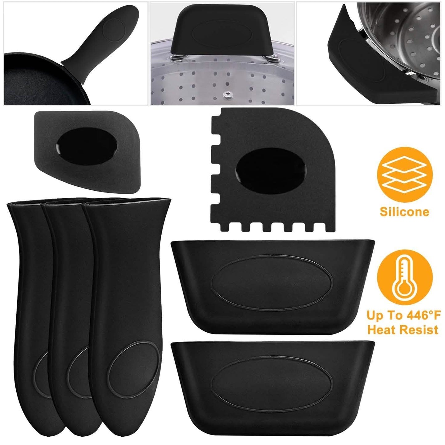 7-Piece: Silicone Hot Handle Holder DailySale