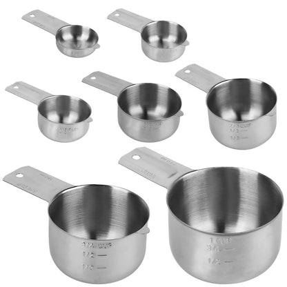 7-Piece: Stainless Steel Measuring Cups DailySale