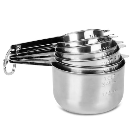 7-Piece: Stainless Steel Measuring Cups DailySale