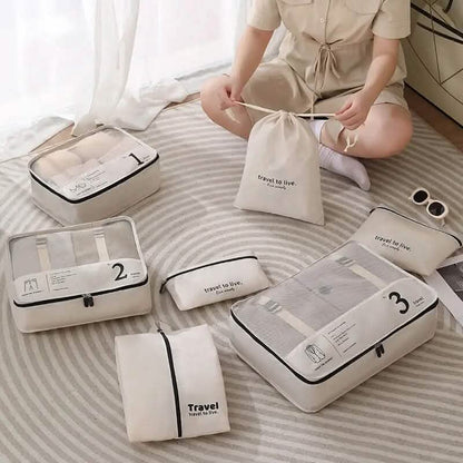 7-Piece: Travel Packaging Cube Bags DailySale