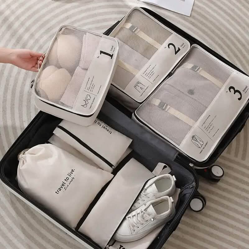 7-Piece: Travel Packaging Cube Bags DailySale