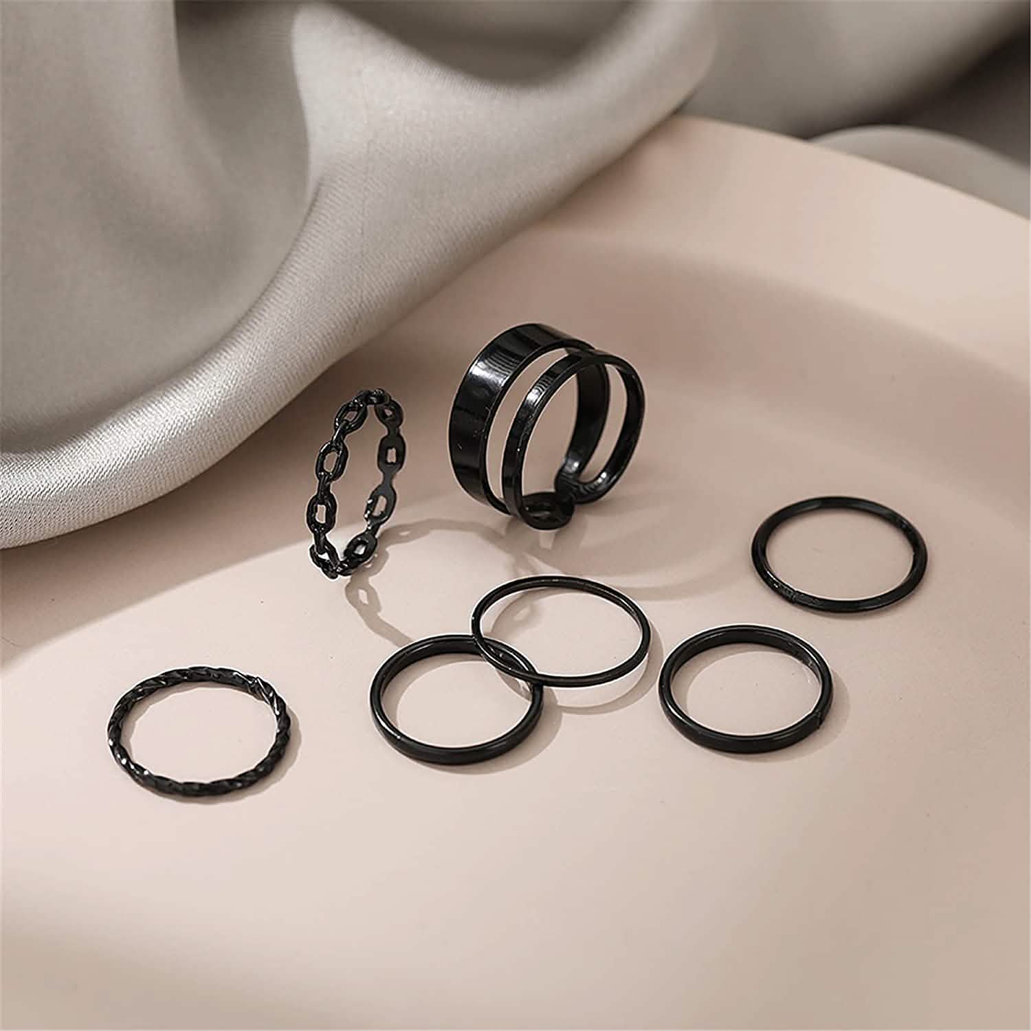 7-Piece: Women's Gold Knuckle Ring Set DailySale