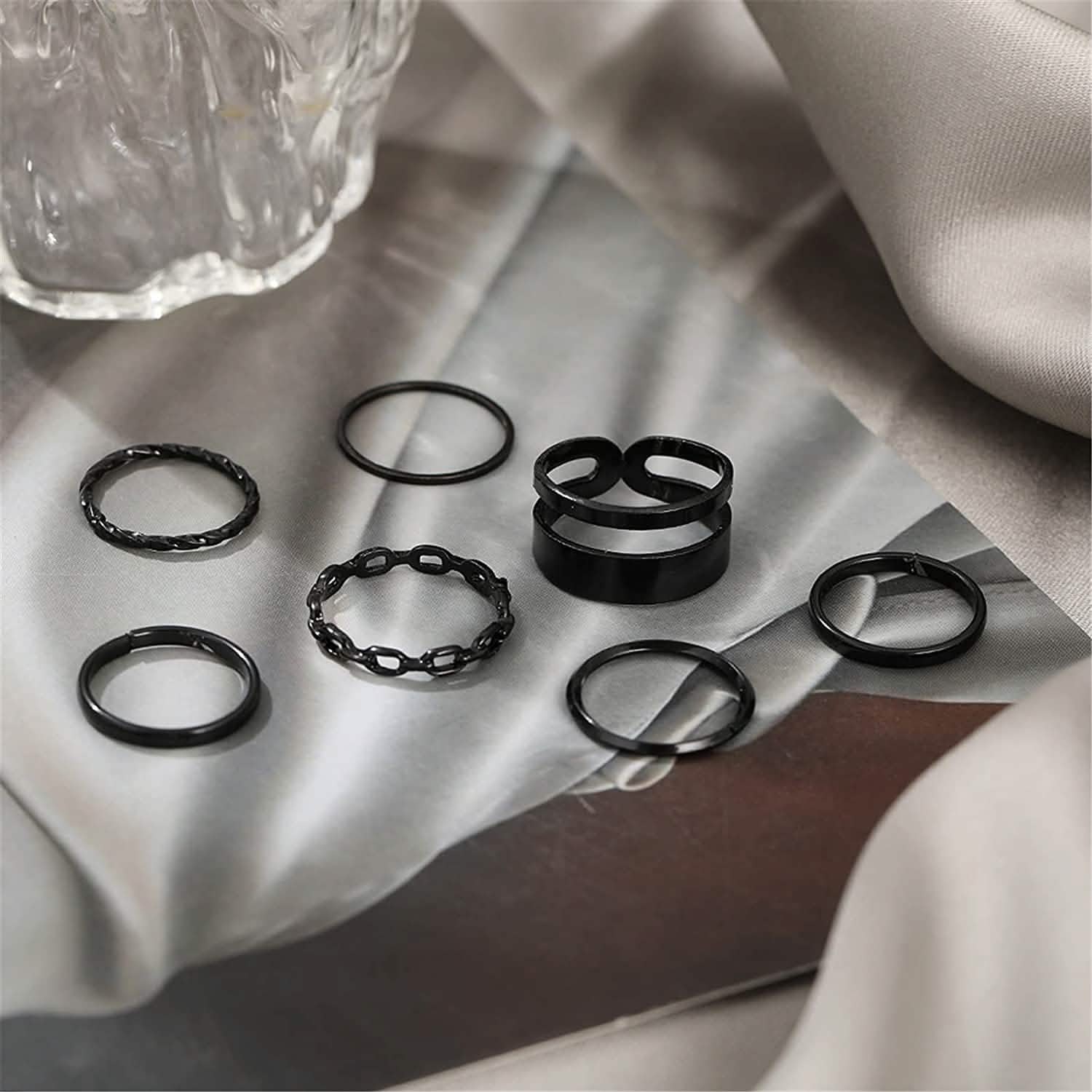 7-Piece: Women's Gold Knuckle Ring Set DailySale