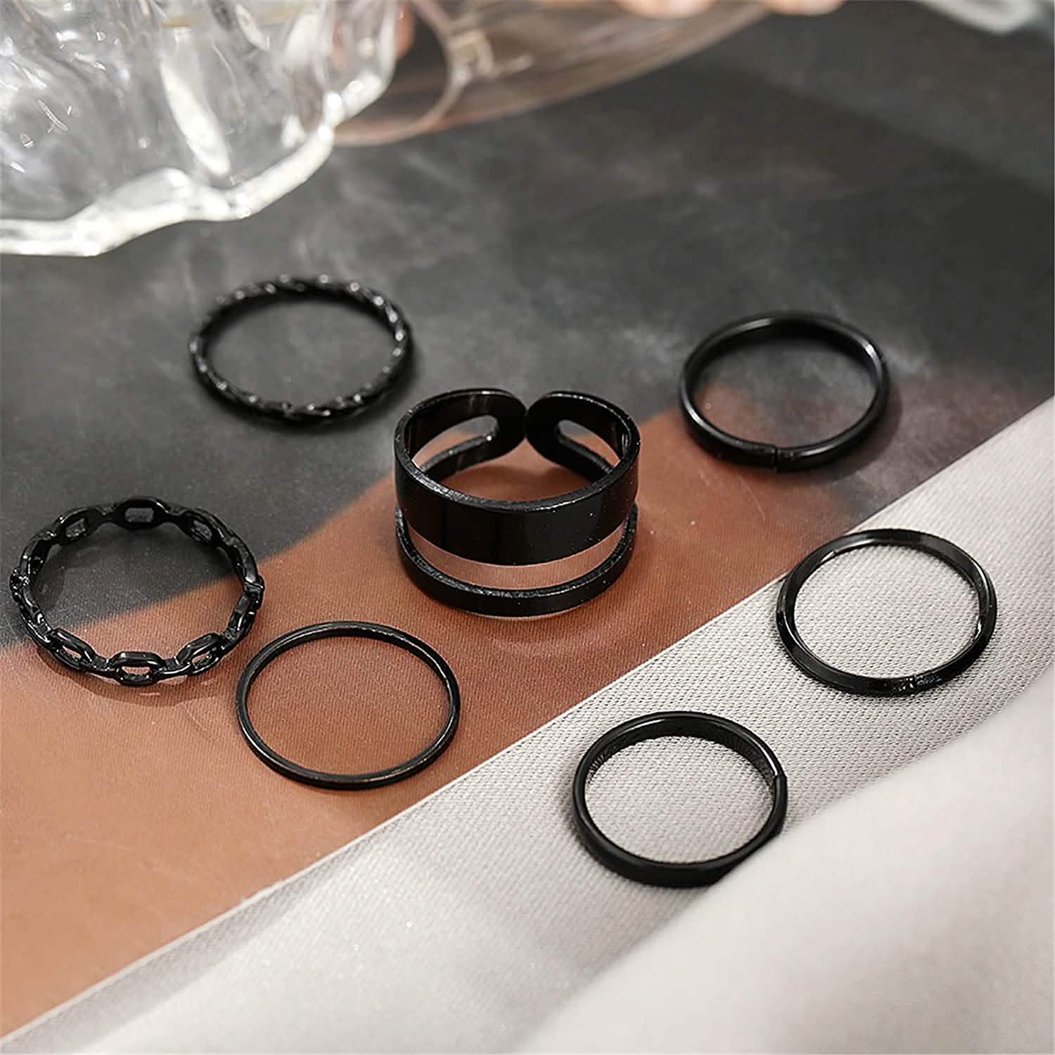 7-Piece: Women's Gold Knuckle Ring Set DailySale