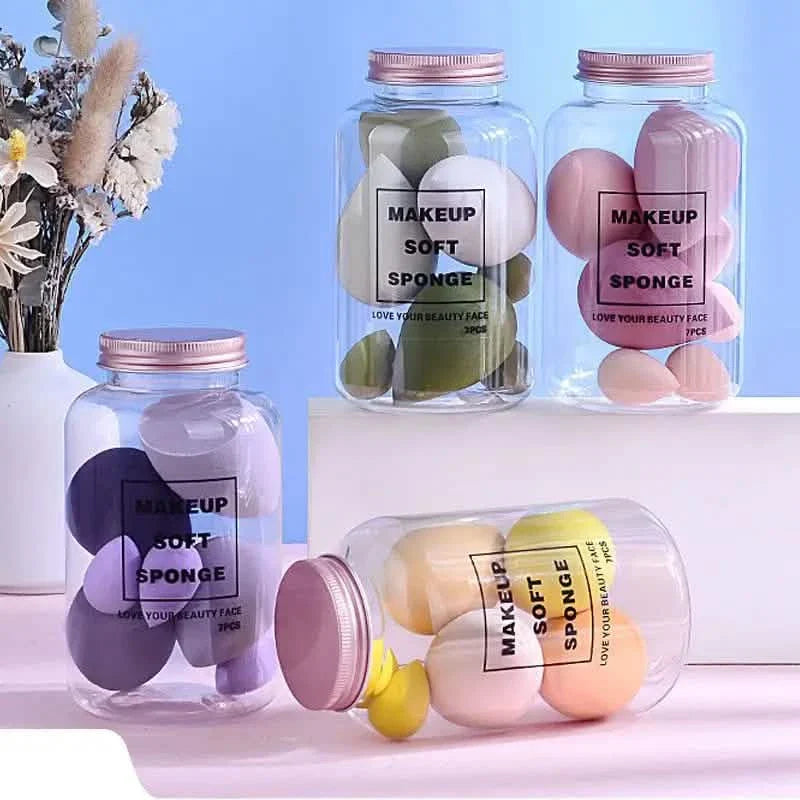 7-Pieces Set: Puff Teardrop Blender Foundation Sponge Set DailySale