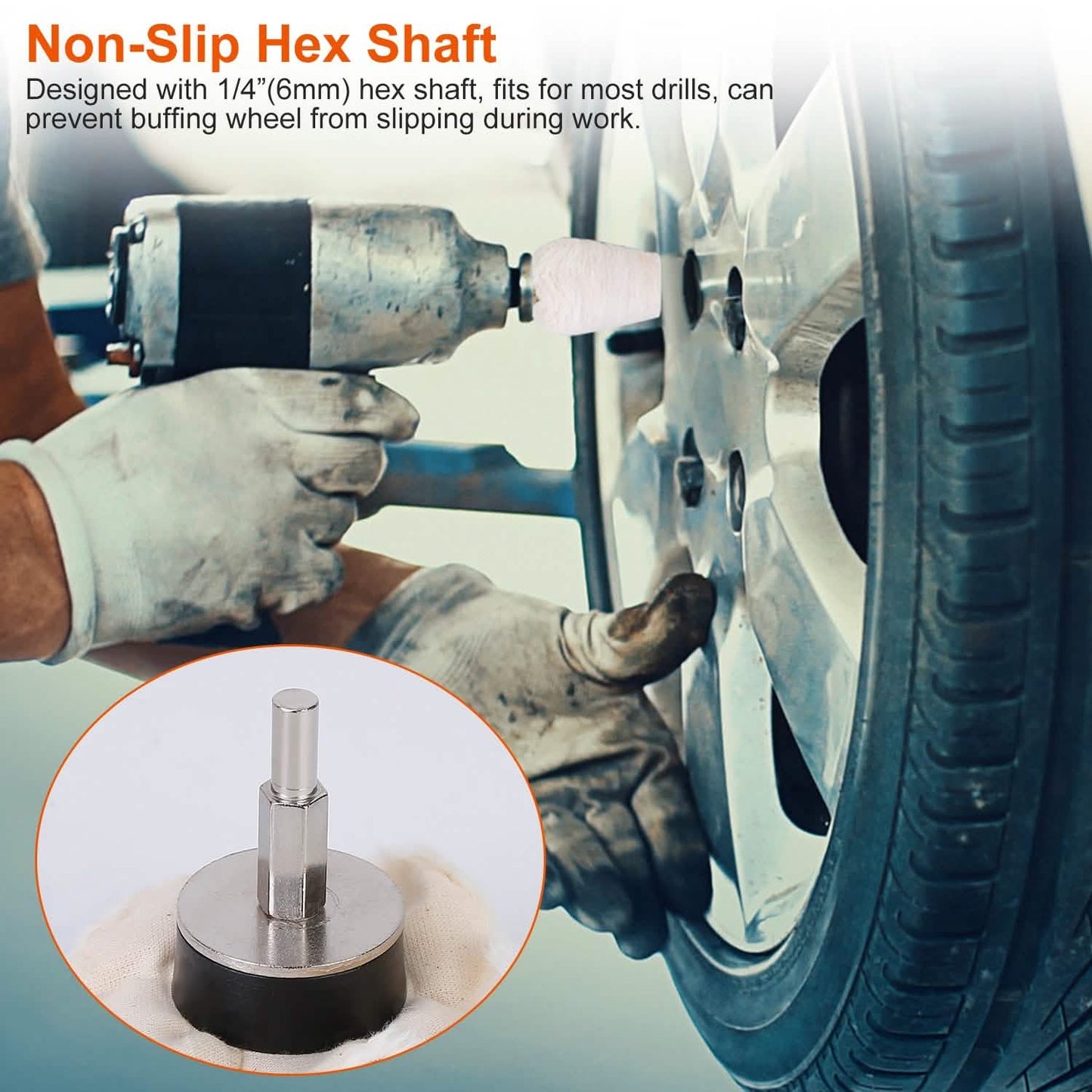 7-Pieces Set: Wheels Polishing Pads Car Buffing DailySale