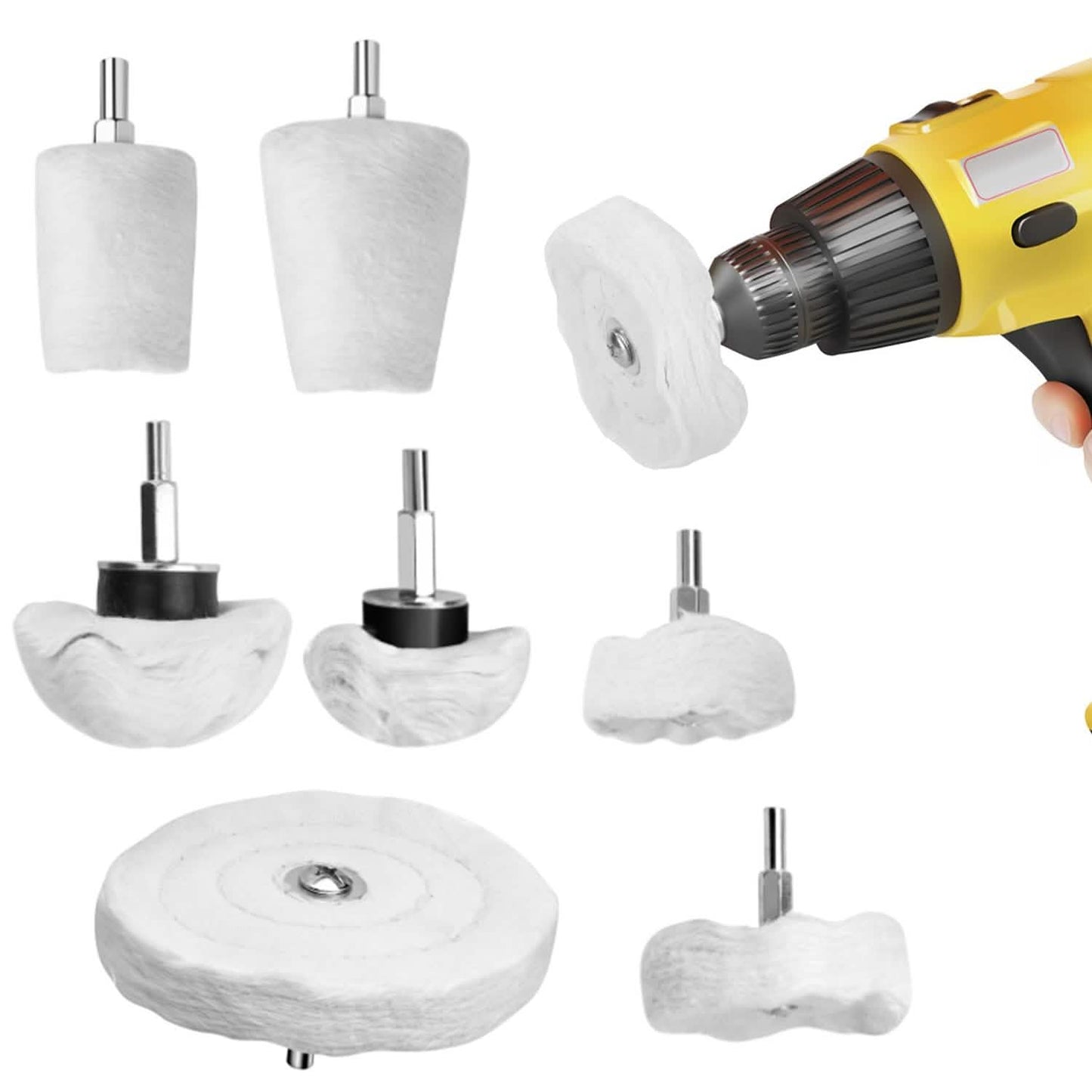 7-Pieces Set: Wheels Polishing Pads Car Buffing DailySale
