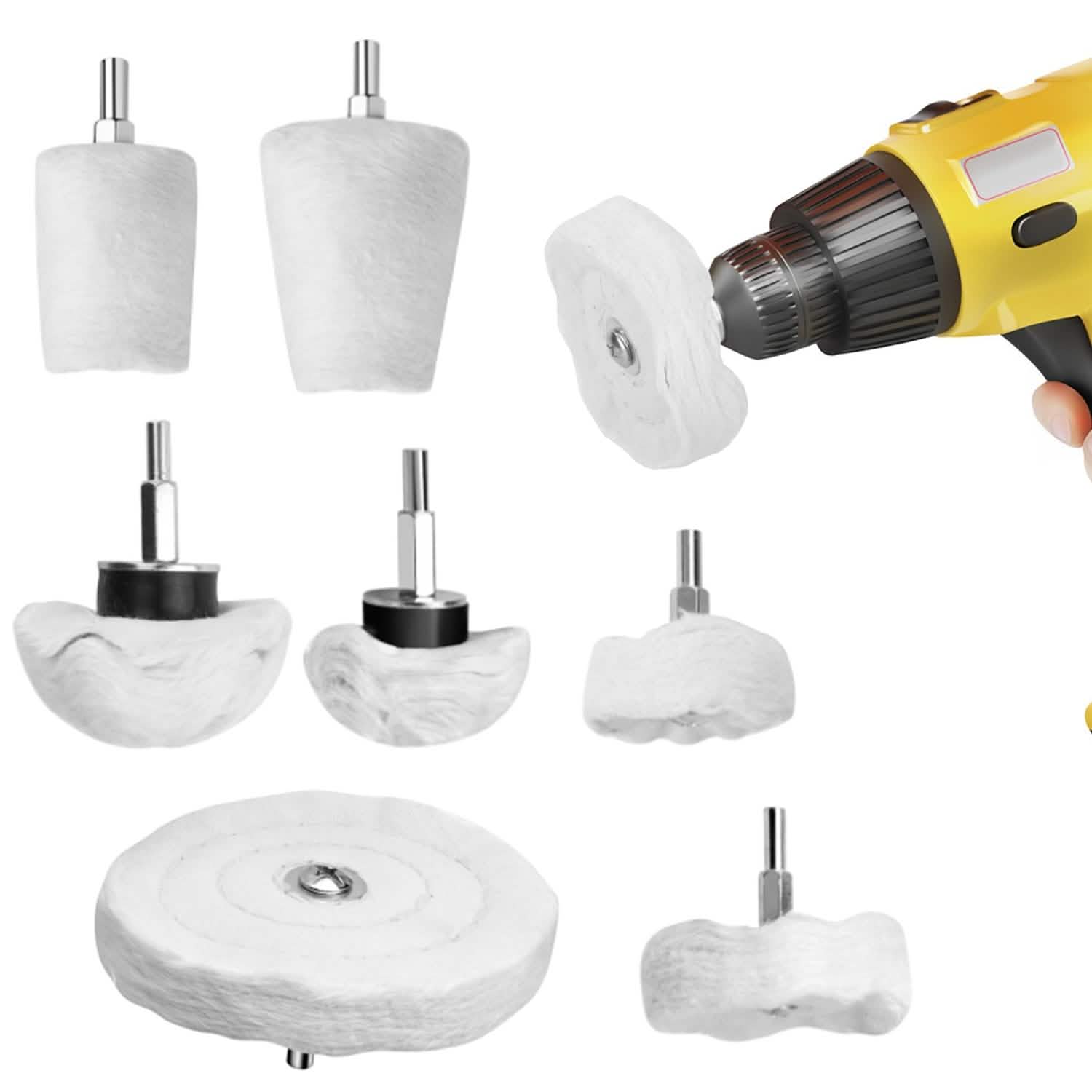 7-Pieces Set: Wheels Polishing Pads Car Buffing DailySale