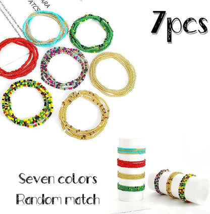 7-Pieces: Women Waist Bead Chain Belly Chain Beach Jewelry DailySale