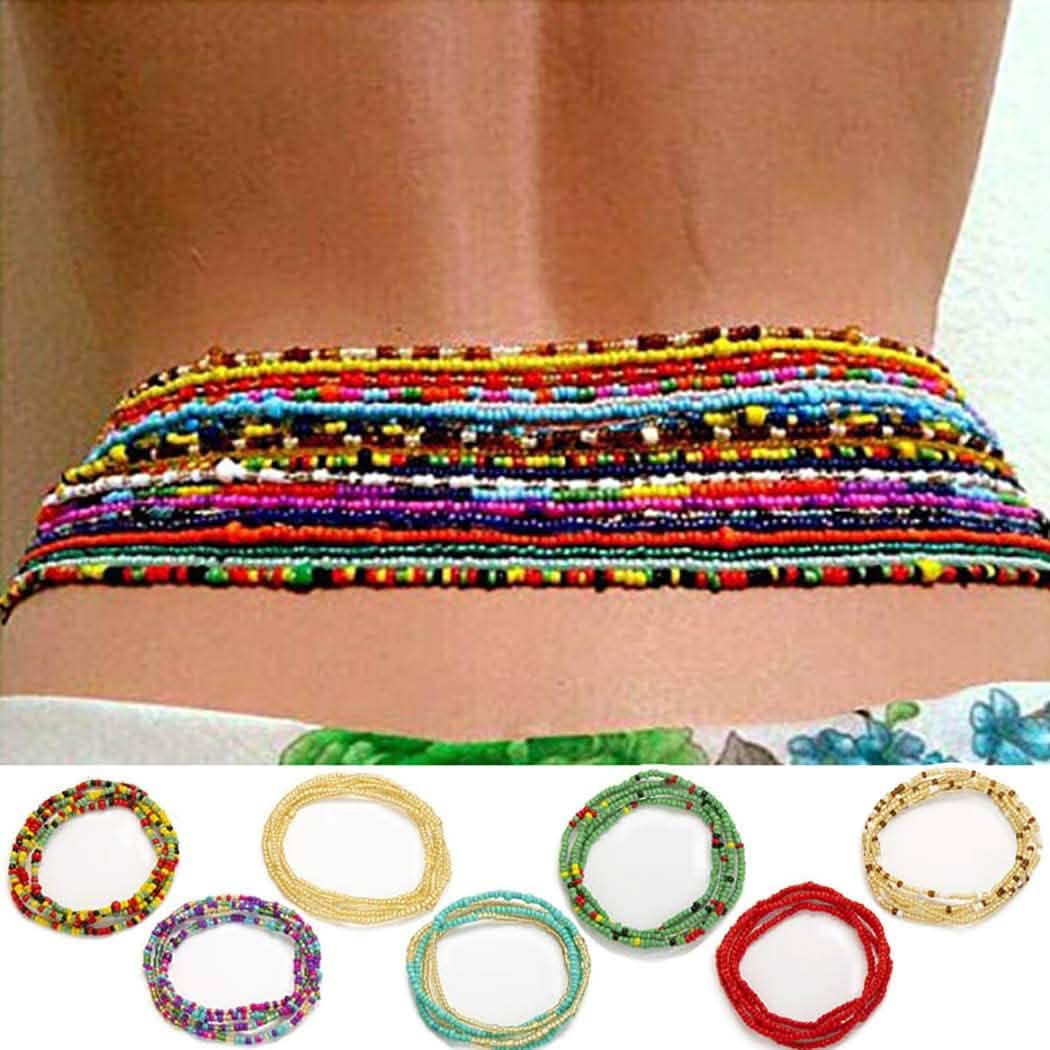 7-Pieces: Women Waist Bead Chain Belly Chain Beach Jewelry DailySale