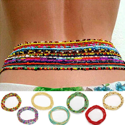 7-Pieces: Women Waist Bead Chain Belly Chain Beach Jewelry DailySale