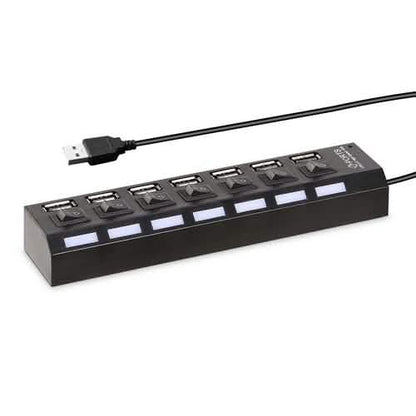 7 Port USB 2.0 Hub High Speed Multiport DailySale