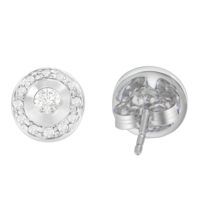 14K White Gold 1/3 cttw Round Cut Diamond Earrings (H-I, SI2-I1) Bids.com