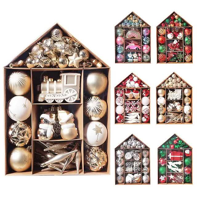 70-Pieces Set: Christmas Tree Decorations Christmas Ball DailySale